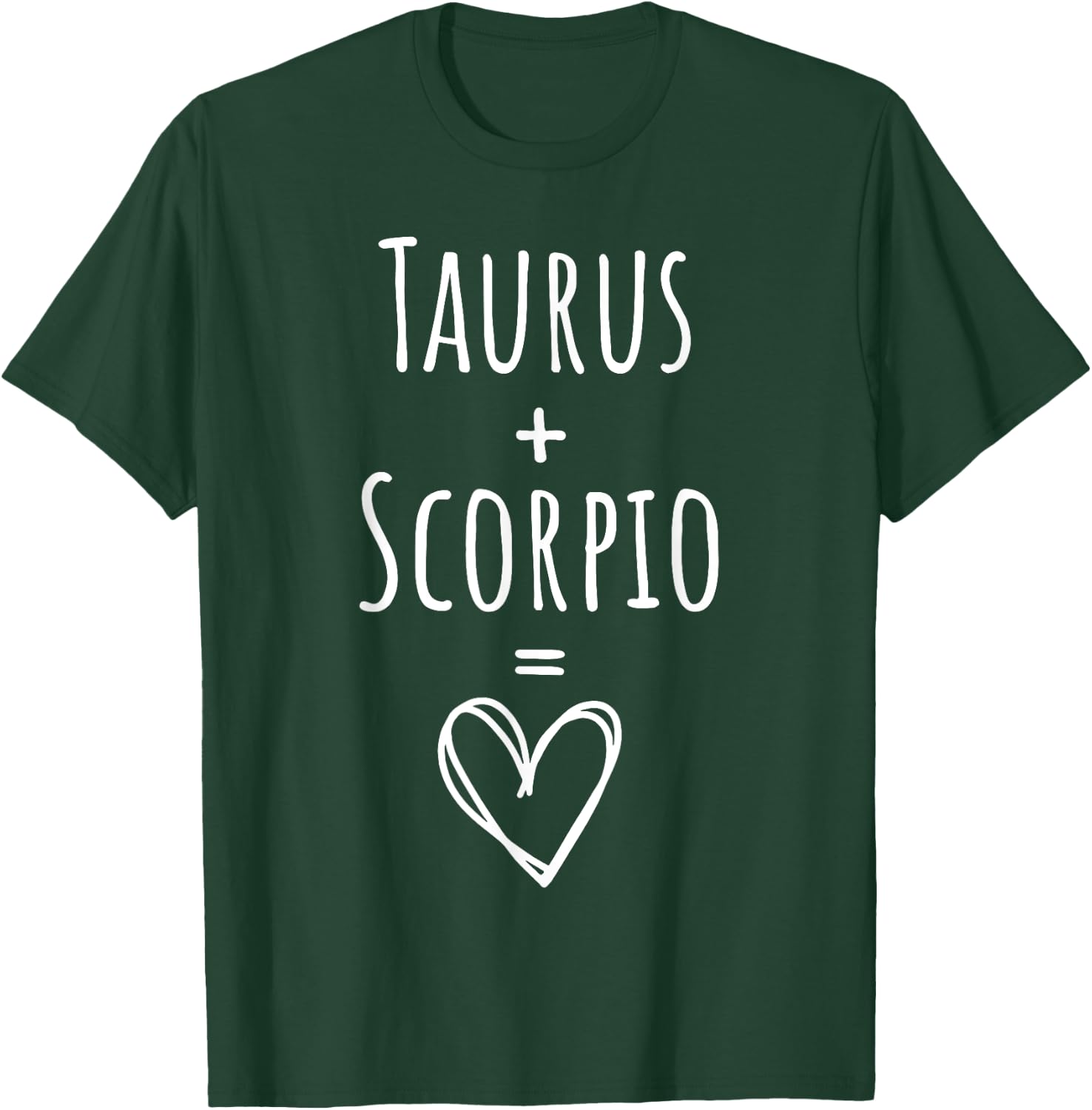 Taurus and Scorpio Couple Matching Zodiac Sign T-Shirt - T-Shirt | Forest