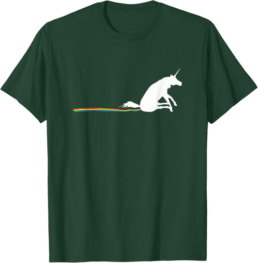 Unicorn Trail Rainbow Poop T-Shirt - T-Shirt | Forest