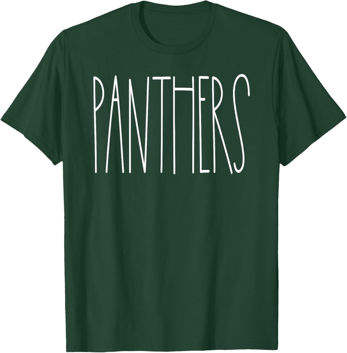 Panthers School Spirit Team Mascot Teacher Gift T-Shirt - T-Shirt | Forest
