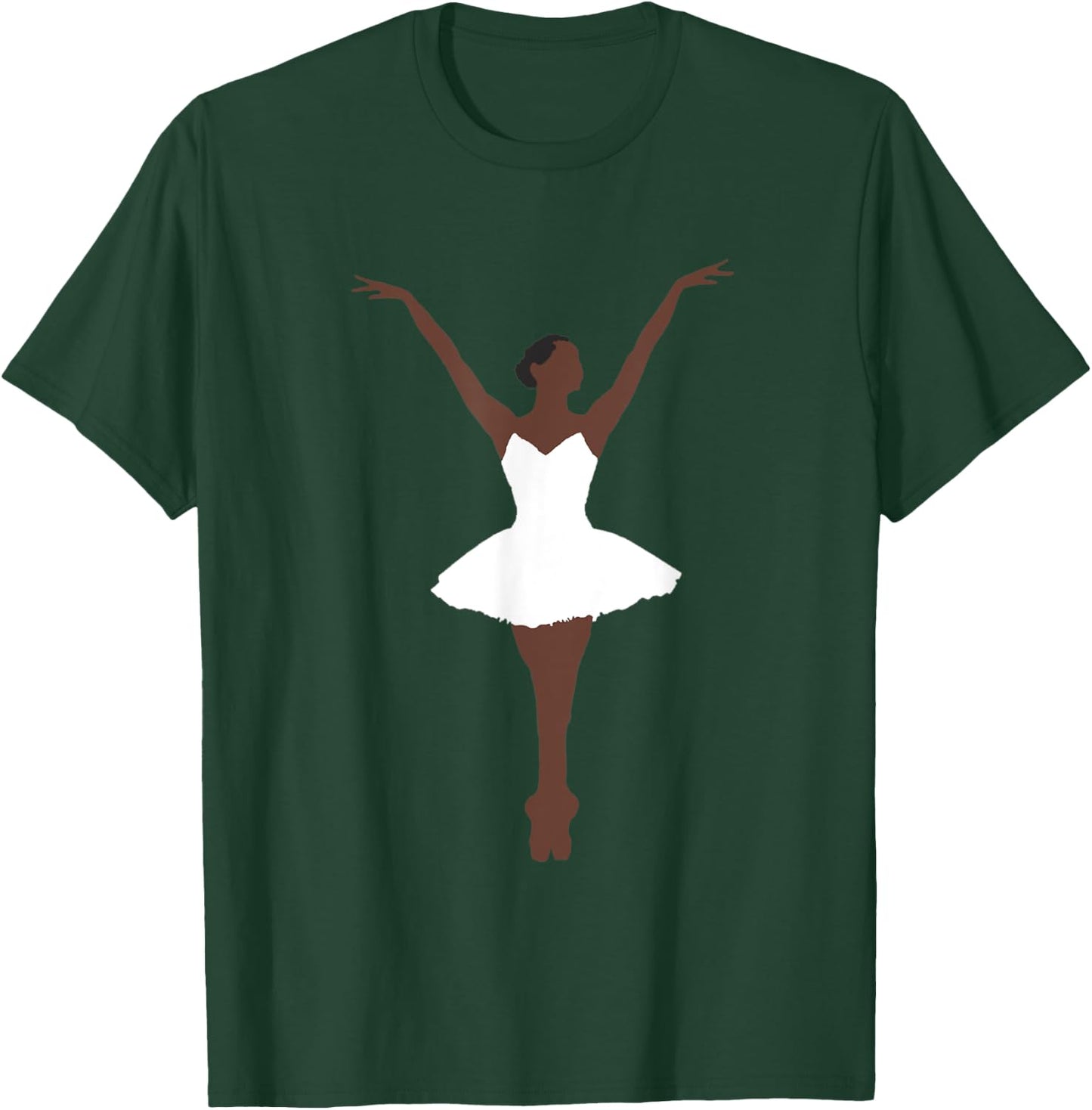 Black and Brown Ballerina T-Shirt - T-Shirt | Forest