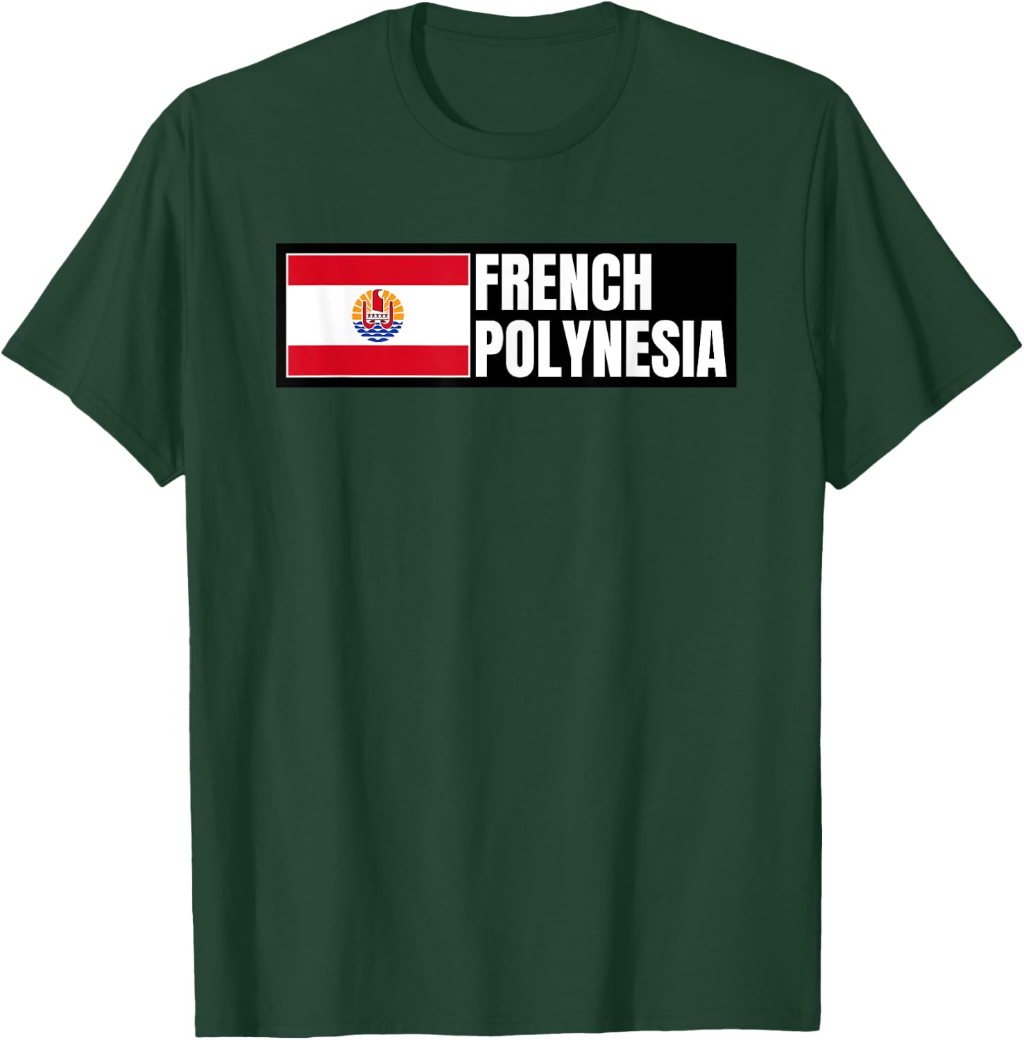 French Polynesia Flag T-Shirt - T-Shirt | Forest