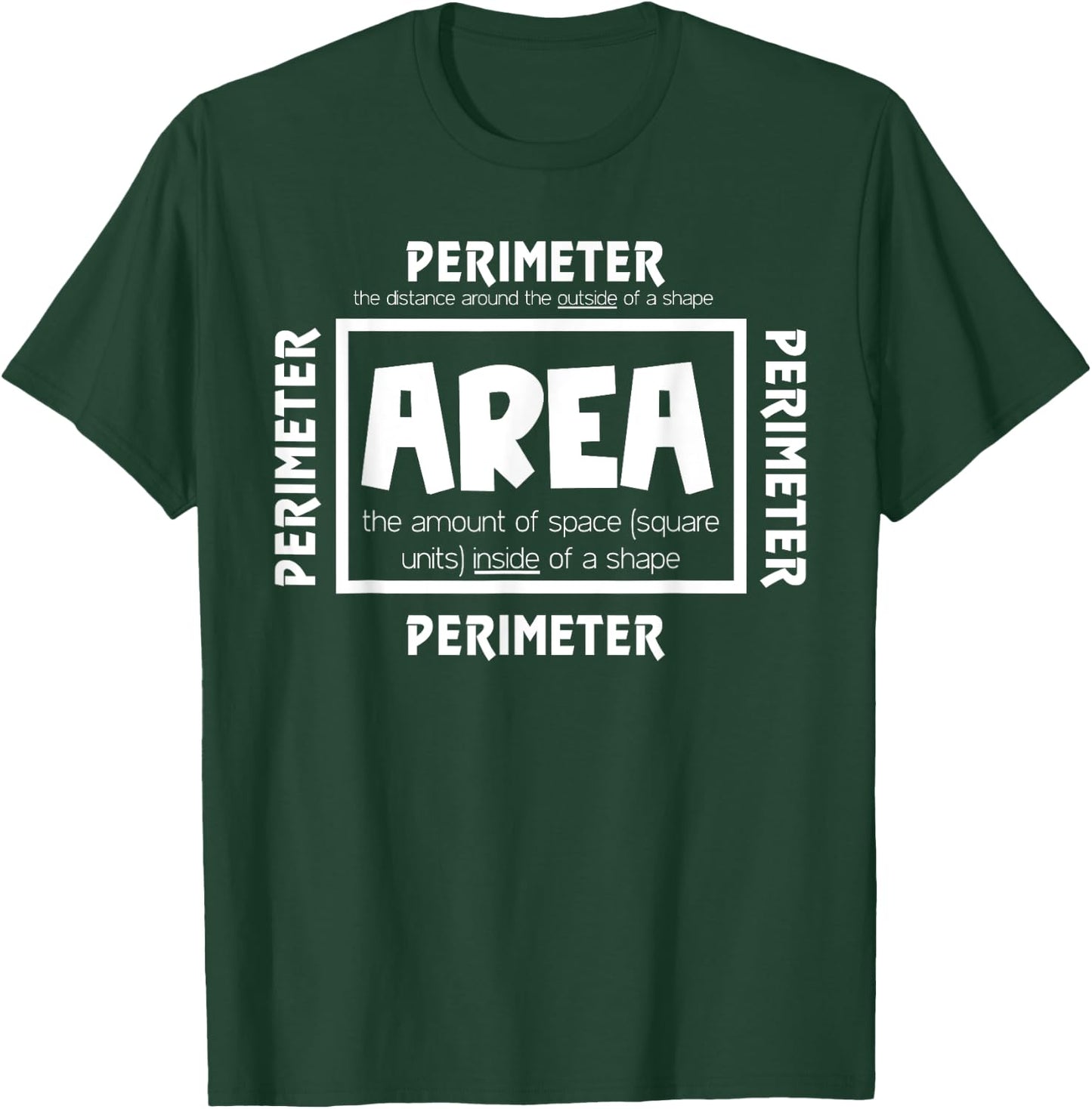 Area Perimeter T-Shirt - T-Shirt | Forest