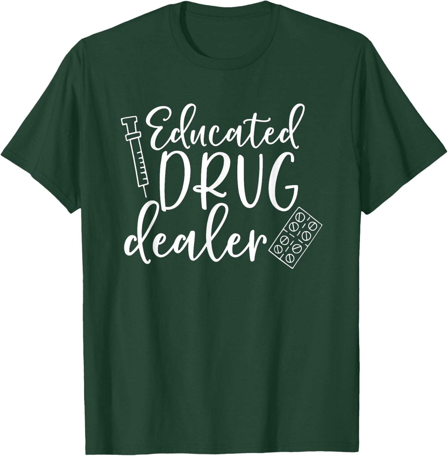 Women's Educational Medicine Dispenser T-Shirt - T-Shirt | Forest