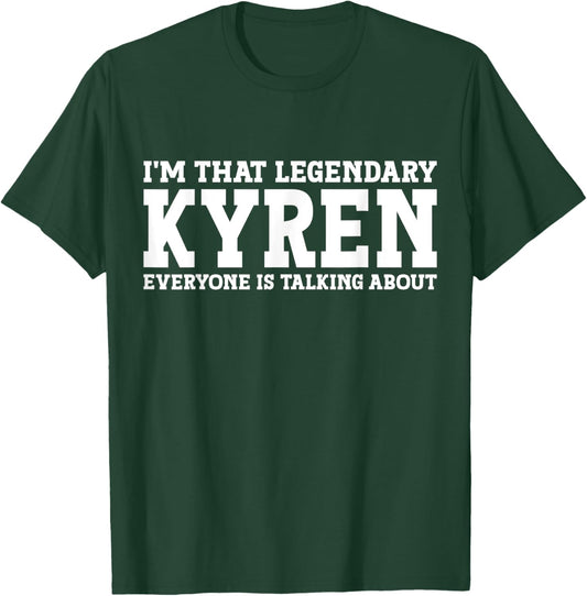 Kyren Personal Name First Name Funny Kyren T-Shirt - T-Shirt | Forest