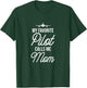 Funny Aviator Surprise My Favorite Pilot Calls Me Mom T-Shirt - T-Shirt | Forest