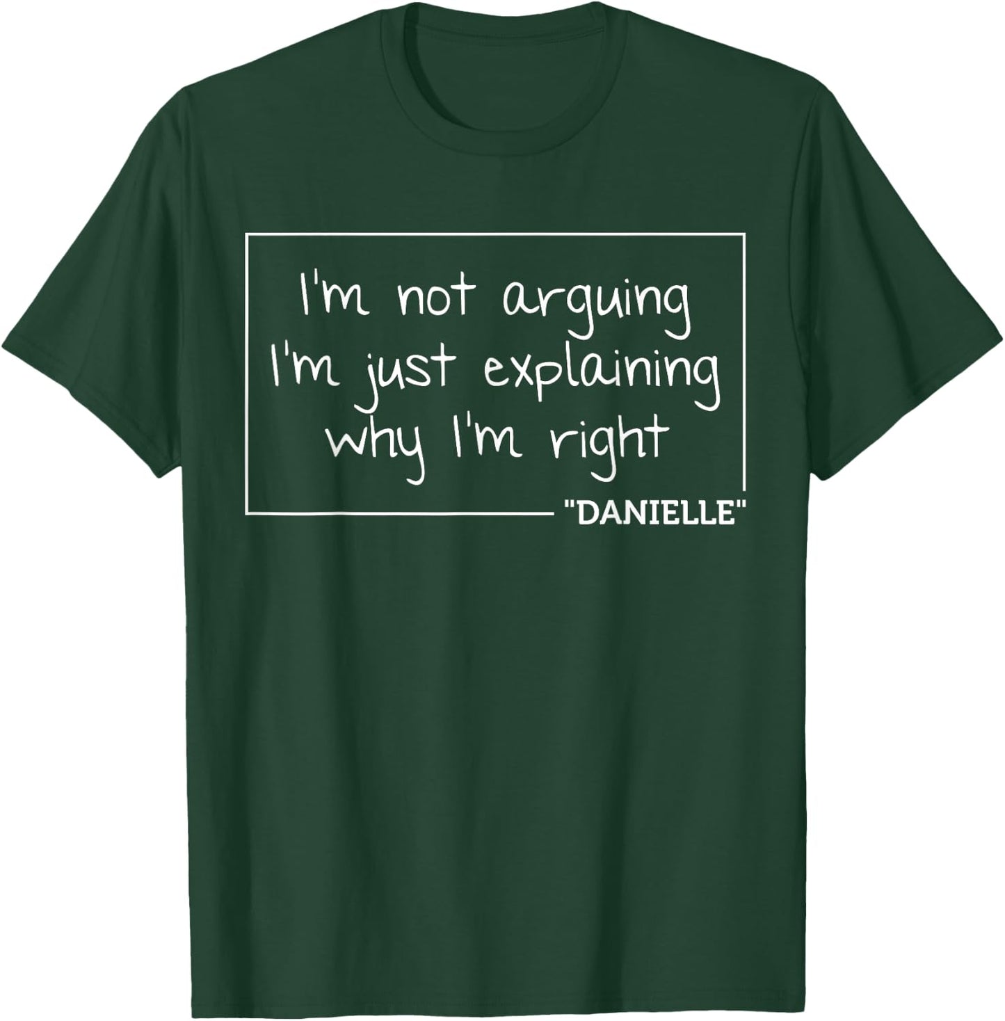 Custom Mom Wife Name Engineer Girl Christmas Women Danielle Quote Personalized Name Funny Birthday Gift T-Shirt - T-Shirt | Forest