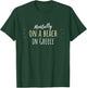 Mentally On A Beach In Greece - Cute Greek Souvenir T-Shirt - T-Shirt | Forest