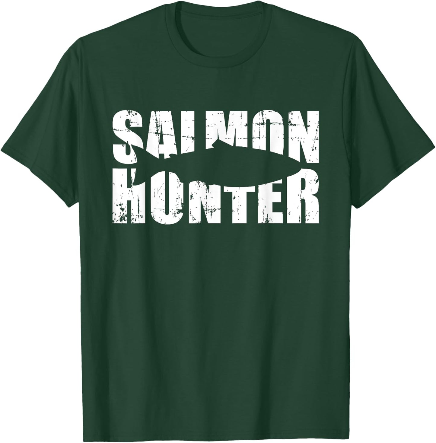 Salmon Hunter Fishing T-Shirt - T-Shirt | Forest