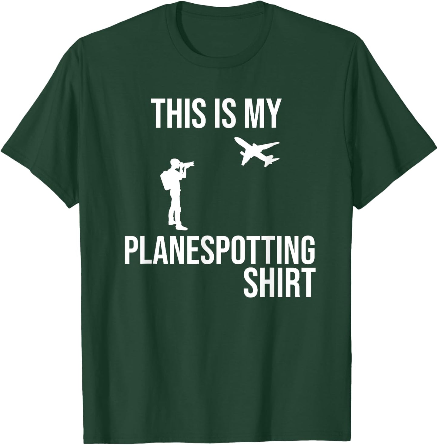 My Planespotting Shirt Planespotter Aviation Photographer T-Shirt - T-Shirt | Forest