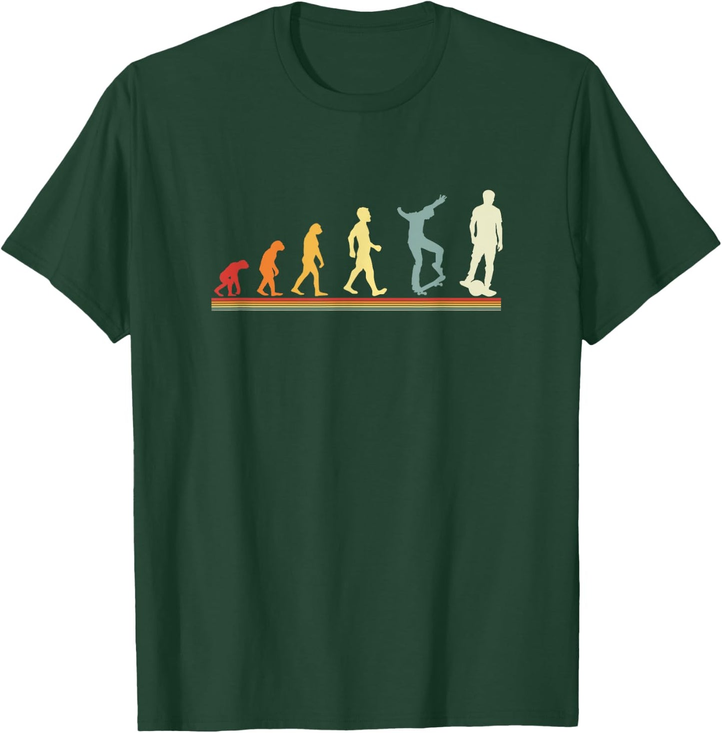 Evolution of One Wheel Electric Float Skateboard Owner Gifts T-Shirt - T-Shirt | Forest
