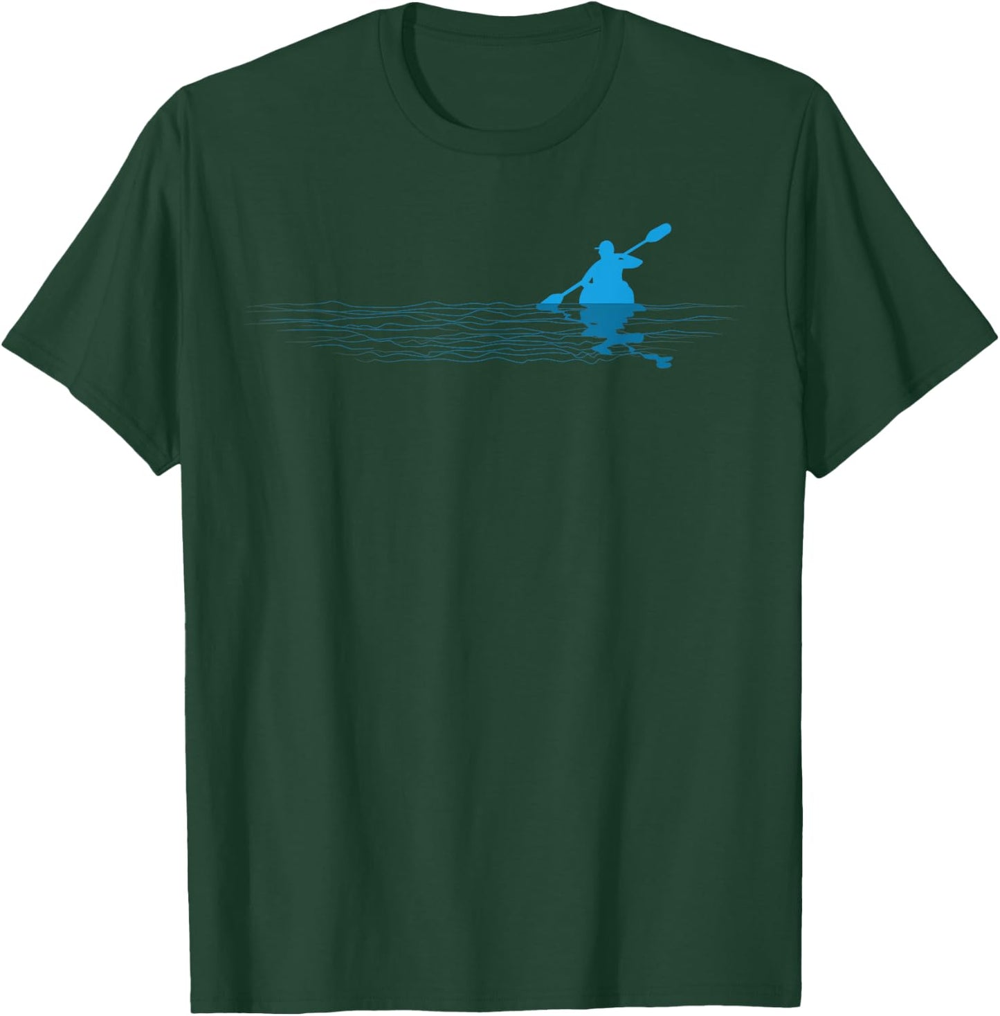 Kayak Love Kayaking Paddle Kayaker Paddling Outdoor T-Shirt - T-Shirt | Forest