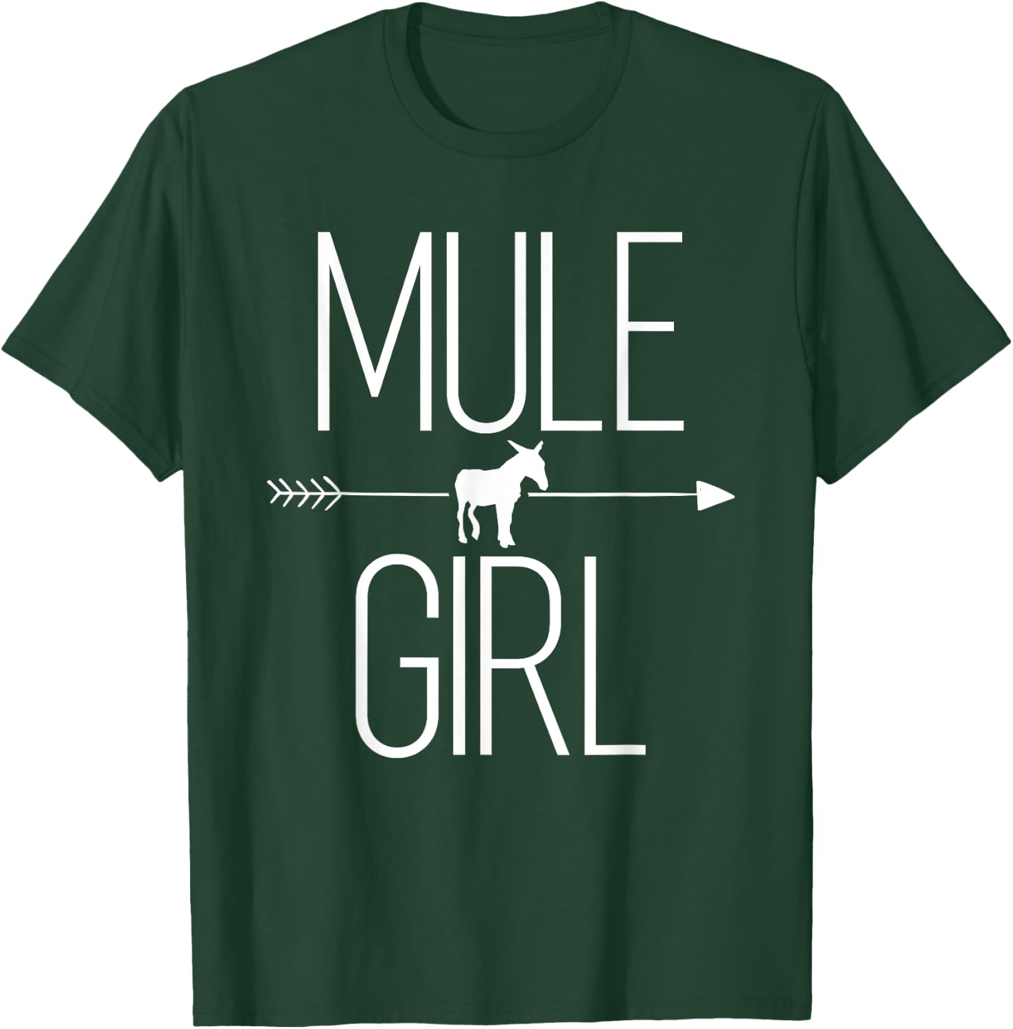 Mule Girl Gift Donkey Horse Hybrid Lover T-Shirt - T-Shirt | Forest