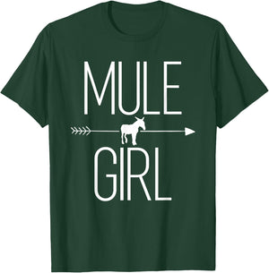 Mule Girl Gift Donkey Horse Hybrid Lover T-Shirt - T-Shirt | Forest