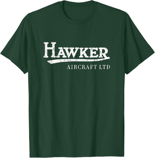 Hawker Aircraft Logo | Hawker Hurricane Vintage Aviation T-Shirt - T-Shirt | Forest