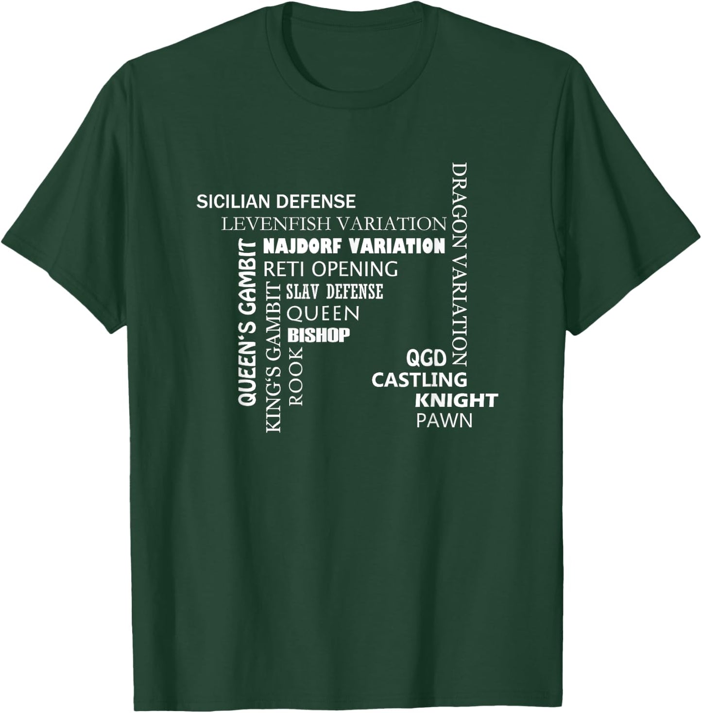 Chess Player Gift Ideas Chess Terms T-Shirt - T-Shirt | Forest