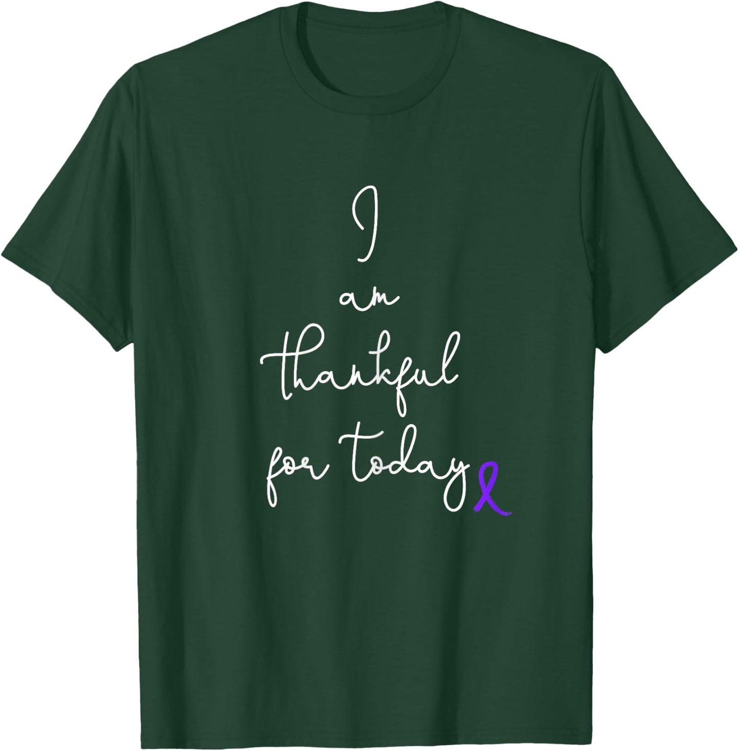 Fighting Pancreatic Cancer Product Gift Battle Through Chemo T-Shirt - T-Shirt | Forest