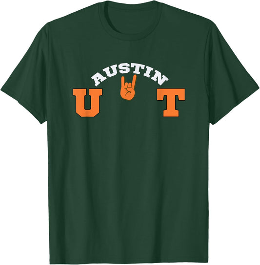 UT Austin Game Day Apparel -Adults Workout Black Small Classic Fit Short Sleeve T-Shirt - T-Shirt | Forest