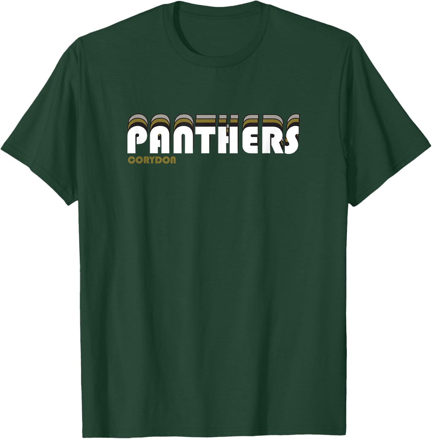 AS Corydon Panthers Retro Old School T-Shirt - T-Shirt | Forest