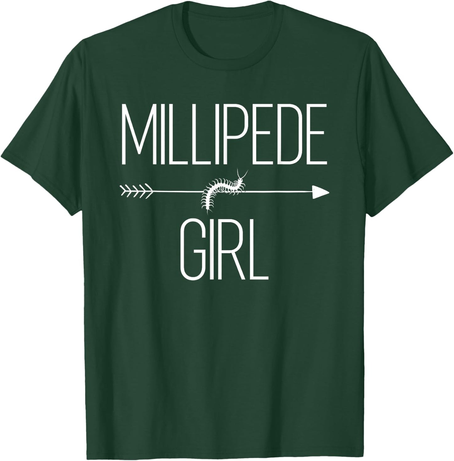 Millipede Girl Gift Arthropod Animal Lover T-Shirt - T-Shirt | Forest