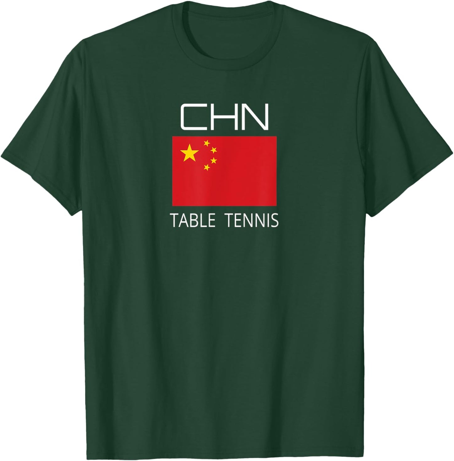 China Table Tennis Chinese Ping Pong Athlete CHN Flag Pride T-Shirt - T-Shirt | Forest