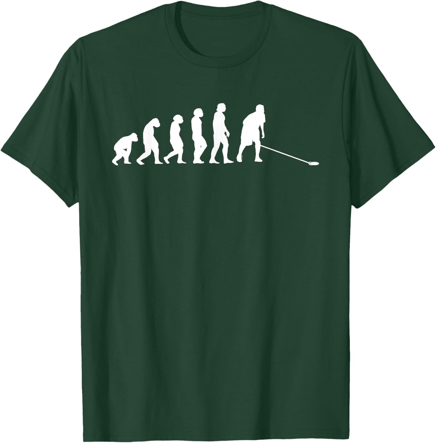 Great shuffleboard evolution gift cue and disk T-Shirt - T-Shirt | Forest