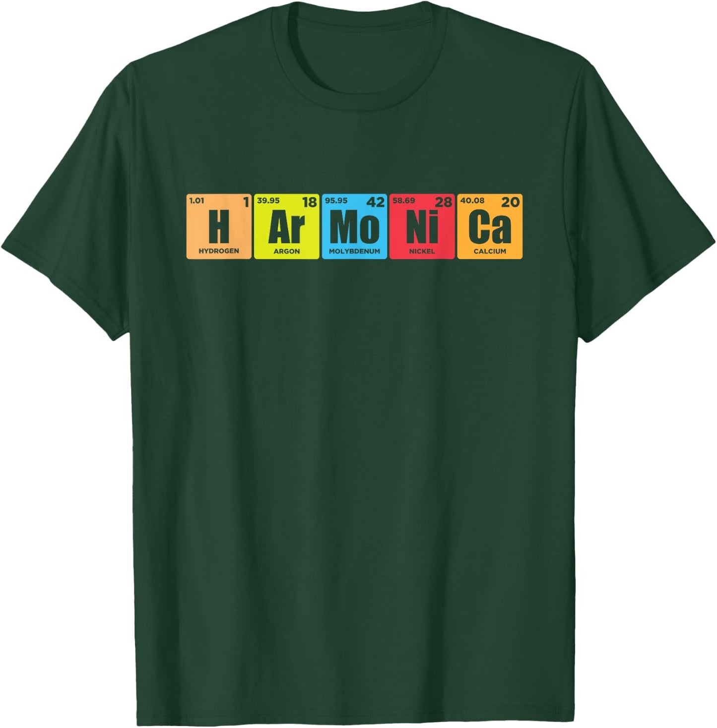 Harmonica Vintage Retro Funny Harmonica Player Gift T-Shirt - T-Shirt | Forest
