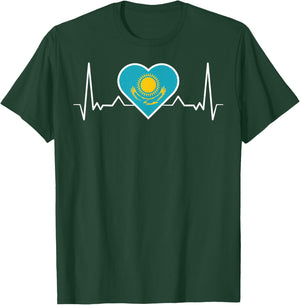 Republic of Kazakhstan Kazakhstan Kazakh Flag Horse T-Shirt - T-Shirt | Forest