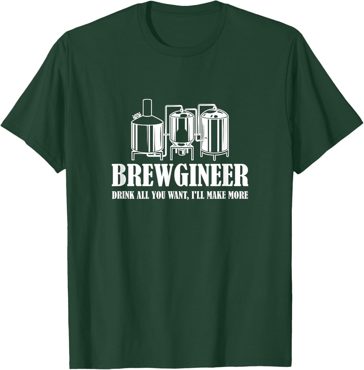 Brewgineer Craft Beer Breewing Engineer T-Shirt - T-Shirt | Forest