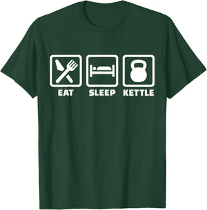 Eat sleep kettle kettlebell T-Shirt - T-Shirt | Forest