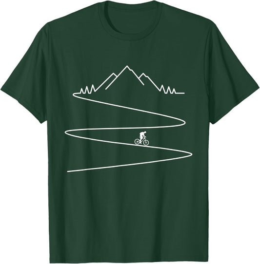 Mountain Downhill Bike Riding Novelty MTB Biker Love T-Shirt - T-Shirt | Forest