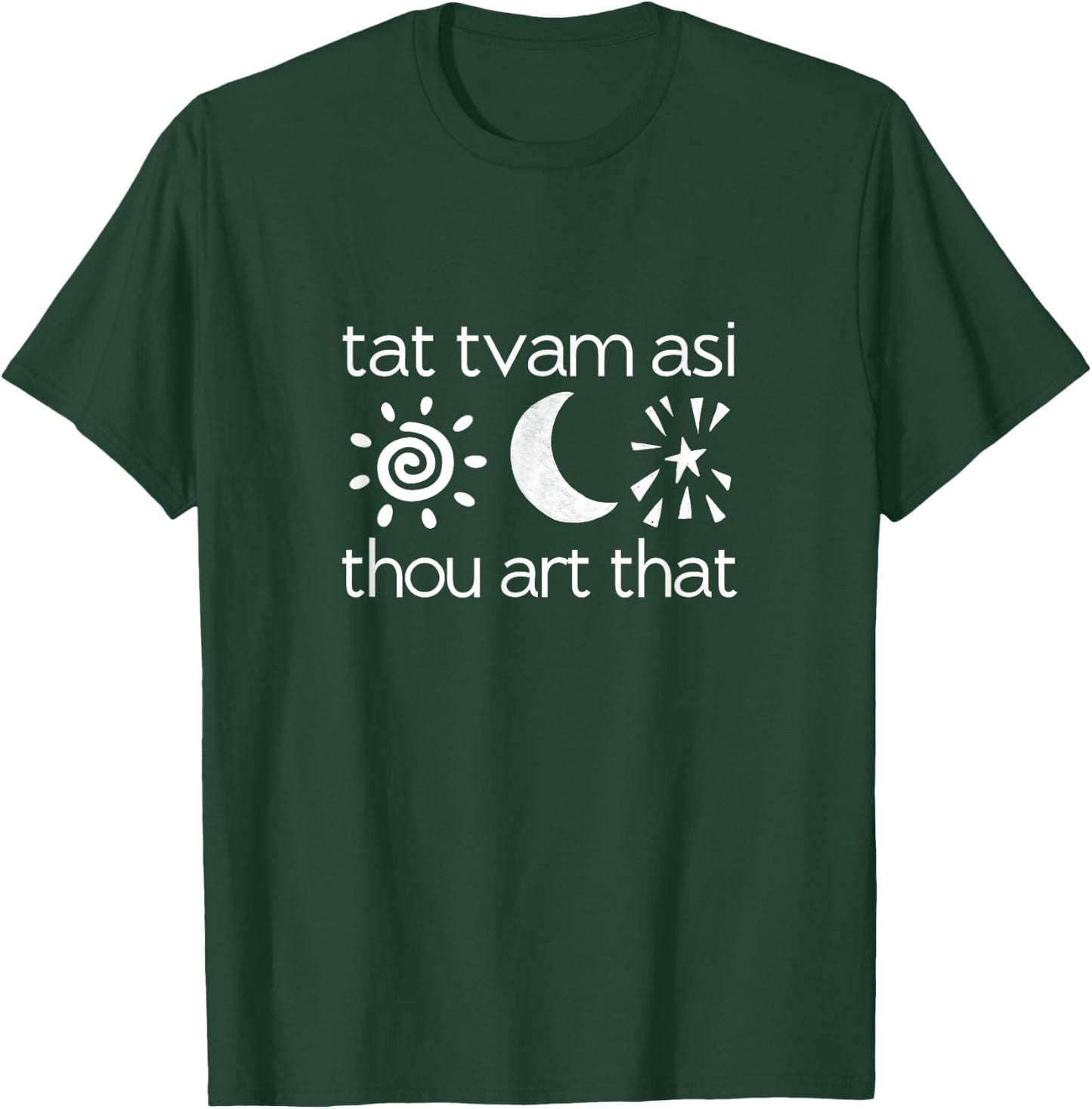 Tat Tvam Asi Thou Art That | Sanskrit Yoga T-Shirt - T-Shirt | Forest