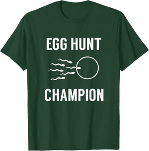 Egg Hunt Champion Funny Dad Easter Pregnancy Announcement T-Shirt - T-Shirt | Forest