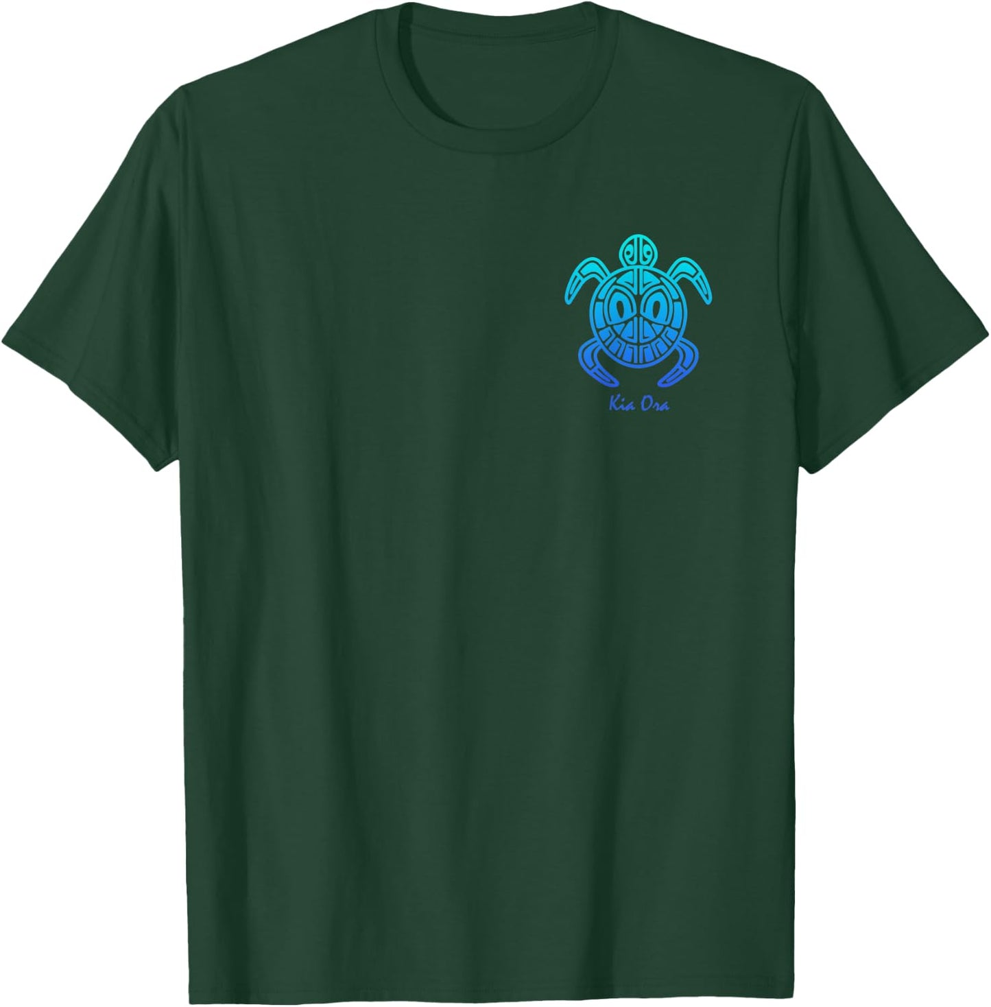 Culture Turtle Blue Symbol, Haka Kia Ora Dance New Zealand T-Shirt - T-Shirt | Forest