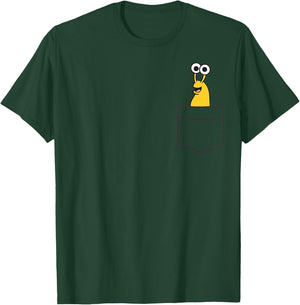 Banana Slug In A Pocket Funny Pocket Banana Slug T-Shirt - T-Shirt | Forest