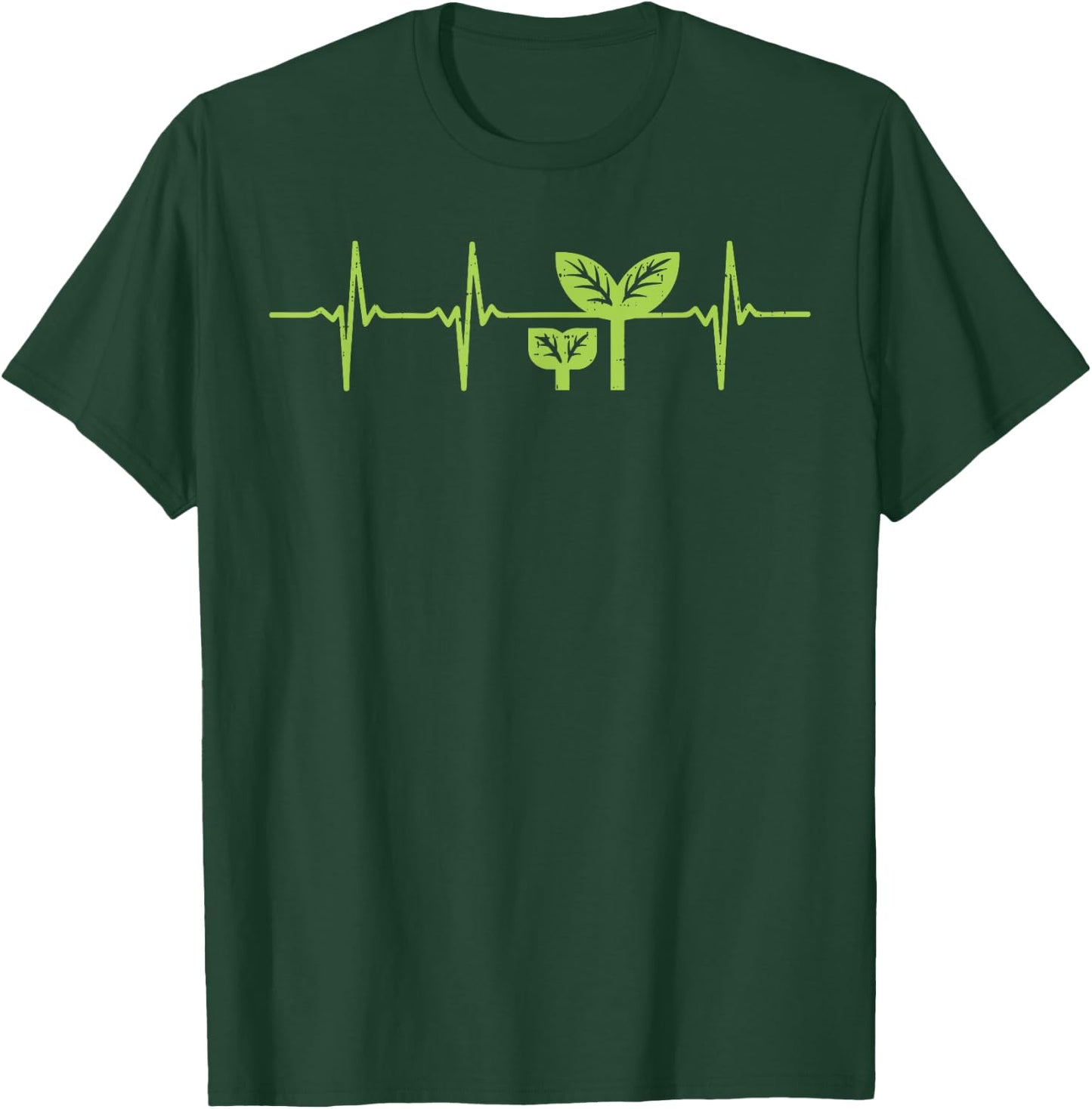 Earth Day Shirt Pro Environment Plant Heartbeat Gift T-Shirt - T-Shirt | Forest
