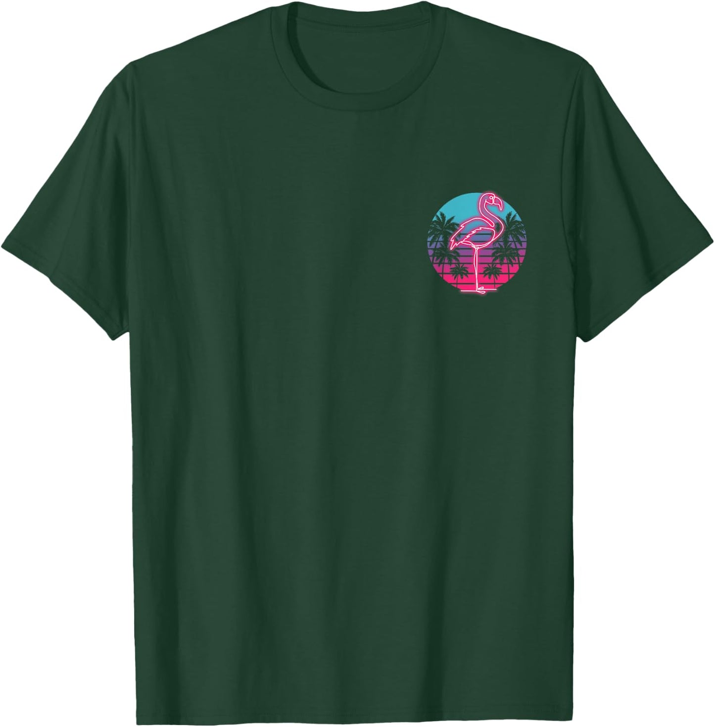 Flamingo Retro 80s Retro Party Miami Flamingo Women Kids T-Shirt - T-Shirt | Forest