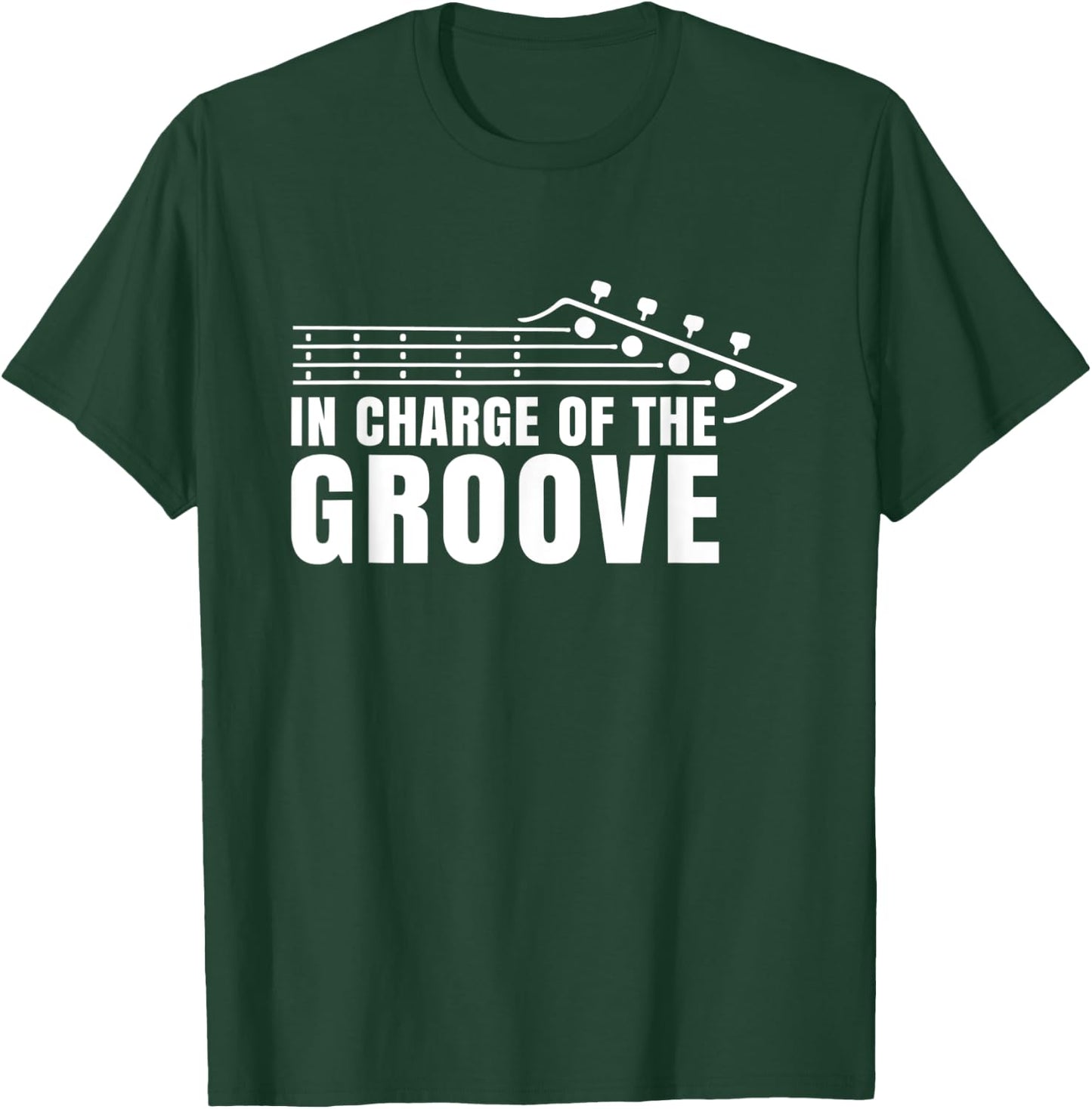 Bass Player In Charge of the Groove Bassist Musician T-Shirt - T-Shirt | Forest