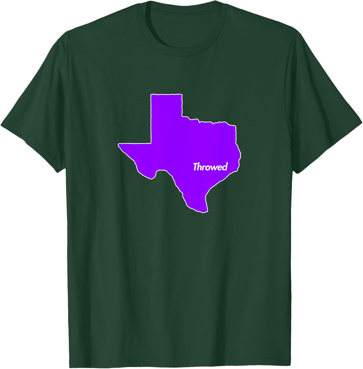 Throwed Houston Purple Texas State TX Lean Screw Chopped T-Shirt - T-Shirt | Forest