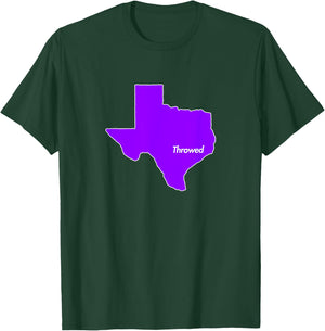 Throwed Houston Purple Texas State TX Lean Screw Chopped T-Shirt - T-Shirt | Forest