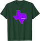 Throwed Houston Purple Texas State TX Lean Screw Chopped T-Shirt - T-Shirt | Forest