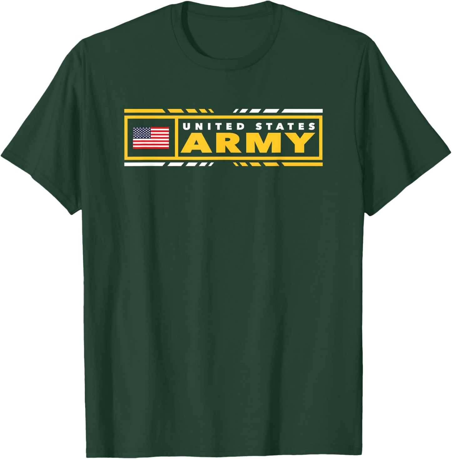 Army United States Military Zone Black Officially Licensed T-Shirt - T-Shirt | Forest