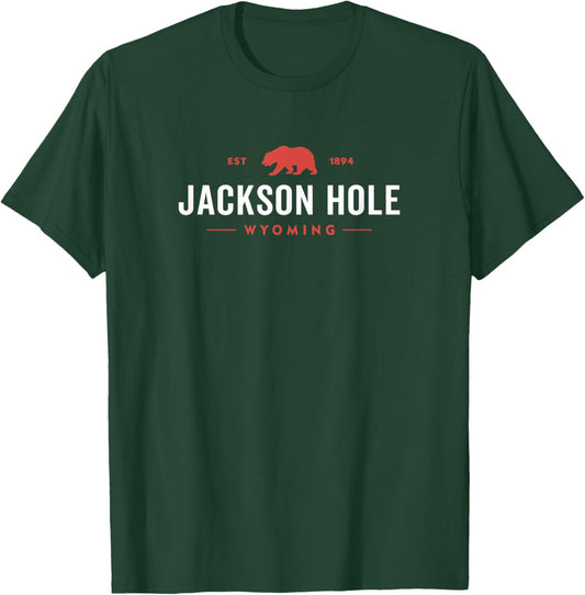 Retro Jackson Hole Wyoming Grand Teton Vintage T-Shirt - T-Shirt | Forest