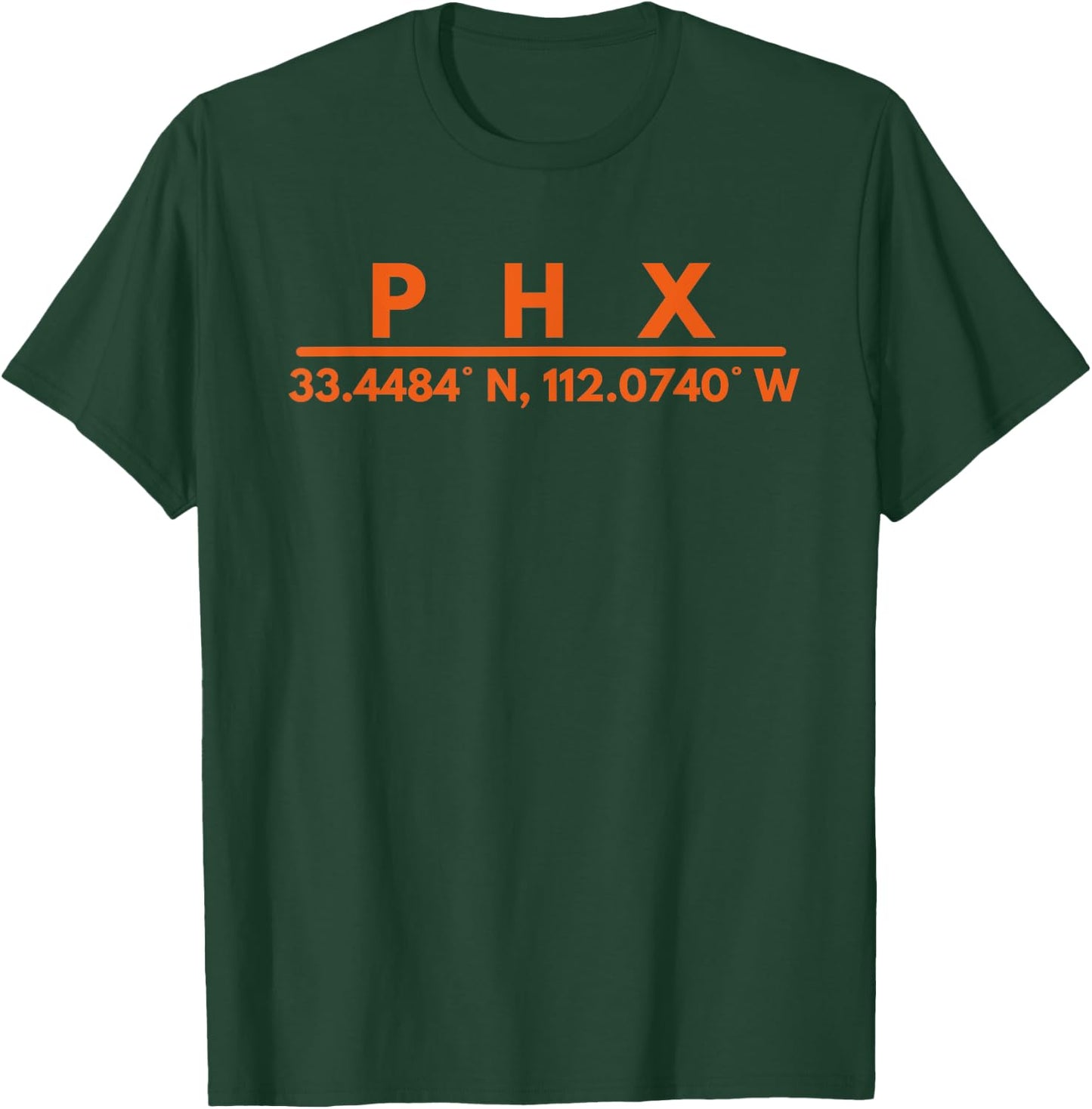 Phoenix AZ Fans Latitude & Longitude PHX T-Shirt - T-Shirt | Forest
