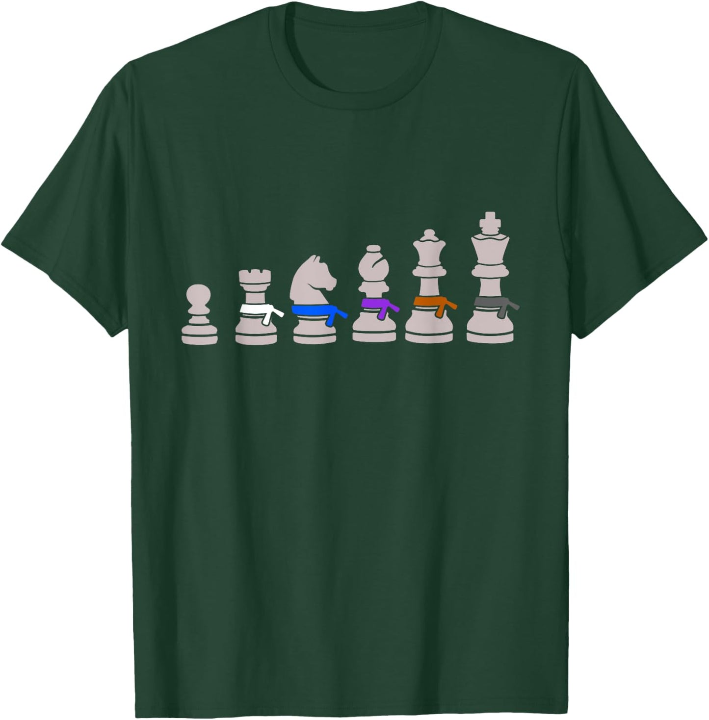 Funny Chess Jujitsu For BJJ Fighter Gift Men Women And Kids T-Shirt - T-Shirt | Forest