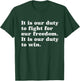 It Is Our Duty To Fight For Our Freedom Assata Quote T-Shirt - T-Shirt | Forest