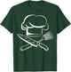 Chef Hat Chief Cook Apparel -Adults Black Cotton 60% Polyester 40% Modern Cartoon Small T-Shirt - T-Shirt | Forest