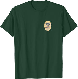 Security Officer Enforcement Badge Police Guards Uniform T-Shirt - T-Shirt | Forest