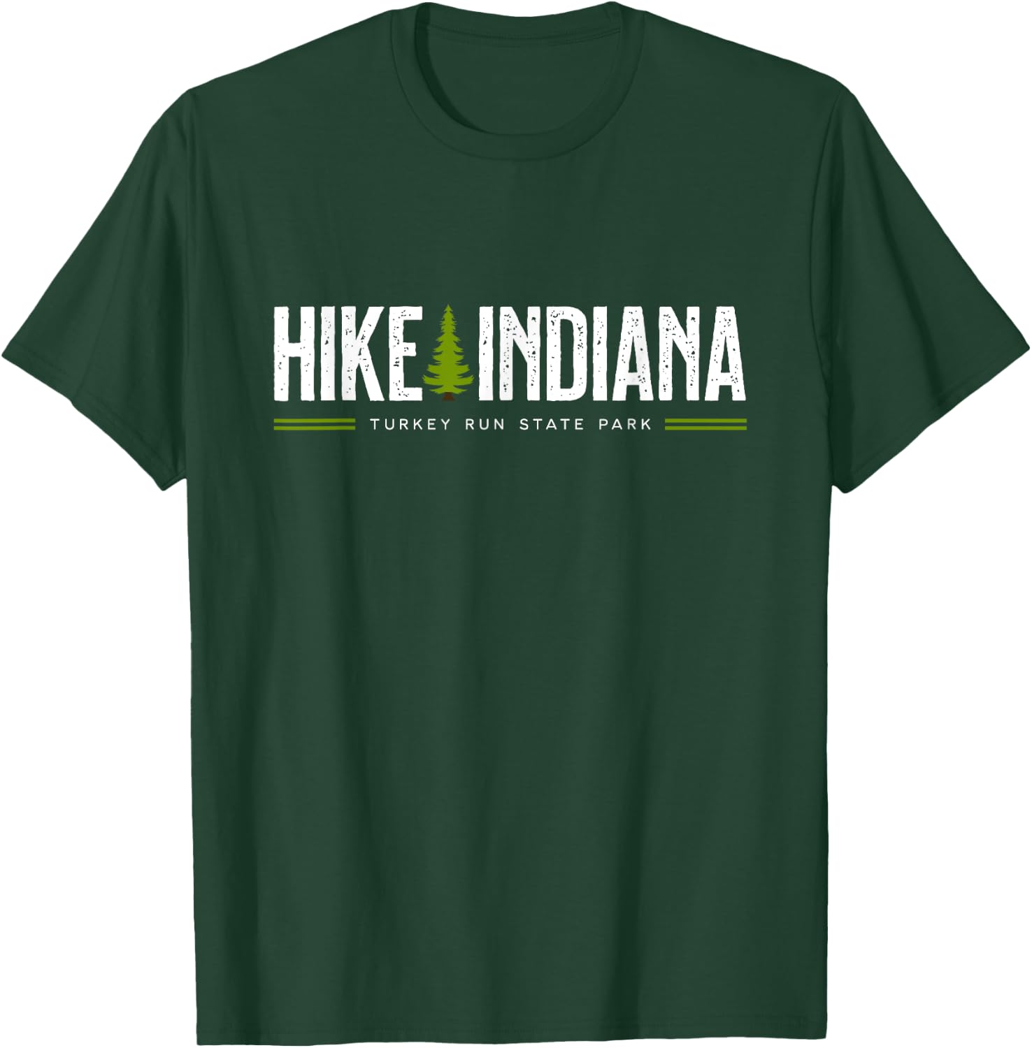 Indiana IN Turkey Run State Park Hike Tree Retro Graphic T-Shirt - T-Shirt | Forest