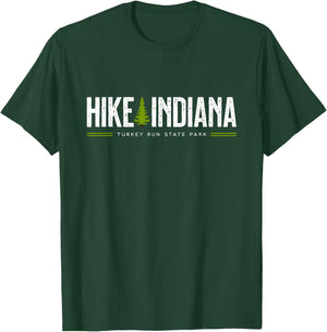 Indiana IN Turkey Run State Park Hike Tree Retro Graphic T-Shirt - T-Shirt | Forest