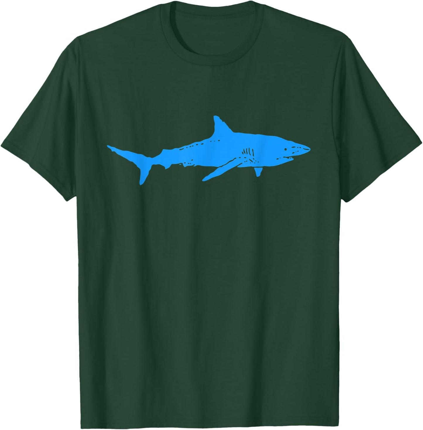 Shark | Cool Blue Shark | Shark Ocean Gift T-Shirt - T-Shirt | Forest